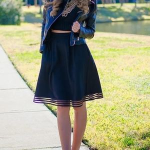 Lulu's Midi Dress Black Skirt